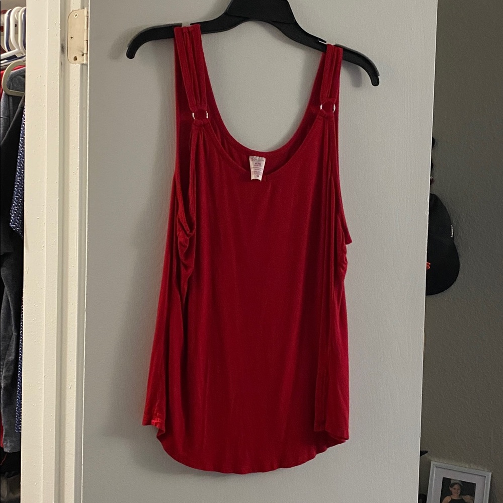 No Boundaries Rich Red Knit Top